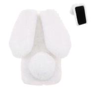 (White) Case for OnePlus Nord N100 Cute Plush Toys Bunny Furry Case Rabbit ...