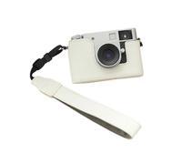 (White Case with wrist strap) For Fuji Xhalf Protective Cover For Xhalf Half-Grid Camera Bag Base Leather Case