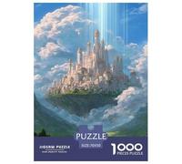 White Castillo Puzzles Imposible,desafío for Adults Interesante Entretenimiento Creativo 1000 Piezas Obra De Arte De Juego De para Adultos Y Niños 70x50cm/1000pcs