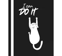 White Cat NoteBook, Journal, Self Care Notebook, For Writing & School, Gift For Cat Lovers: Motivational Lined NoteBook - 7.5 x 9.25 in