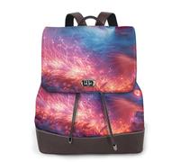 White cats around the fire - Mochila de viaje para mujer, mochila casual, mochila de cuero estampada para mujer para el trabajo