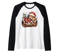 White Christmas Must Haves For Puppy Lover and Beagle Mom Camiseta Manga Raglan