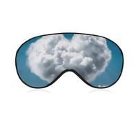 White Clouds are Like A Heart - Antifaz para dormir suave y cómodo con correa ajustable, cubierta de ojos, sombra de ojos para hombres y mujeres, trabajo, viajes