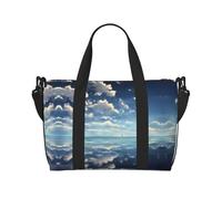 White Clouds Over The Sea - Bolsa de viaje impermeable para gimnasio, deportes, vacaciones