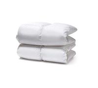 White Cloudz - Relleno nórdico Graz Invierno - edredón Natural de 90% plumón Duvet Europeo - Tejido Exterior 100% algodón percal - Lavable 60°C - 140 x 200 cm