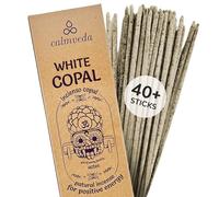White Copal Incense Sticks Mexico - (40+ Sticks) Thick, Natural Resin Incense & Clean Charcoal Free Made from Upcycled Flowers | Sweet Smelling Spiritual Incense for Purification (Incienso De Copal)…