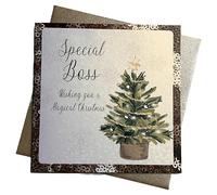 White Cotton C3-SPB Special Boss - Tarjeta de Navidad hecha a mano