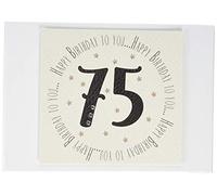White Cotton Cards - Álbum de fotos de 75 cumpleaños (MTGA75T)