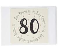 White Cotton Cards - Álbum de fotos para 80º cumpleaños (MTGA80T)