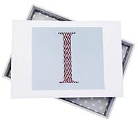 White Cotton Cards Alphabetics Inicial I Mini álbum de Fotos, Multicolor