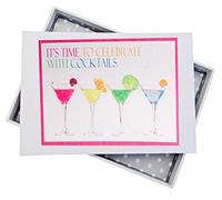 WHITE COTTON CARDS Celebraciones Mini álbum de Fotos, neón cócteles, ncc1t, Junta, Blanco, 12,5 x 17,5 x 2,5 cm