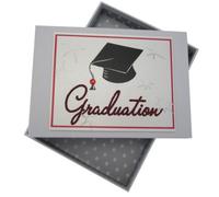 White Cotton Cards GRD1T - Álbum de fotos de graduación (tamaño pequeño), diseño con texto Graduation y birrete