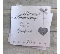 White Cotton Cards, LLA70-GP - Tarjeta de platino para abuelos especiales