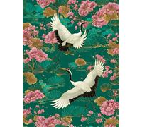 White Crane 5000 Piece Jigsaw Puzzles for Adults, Colourful, Challenging & Brainteasing Adult Puzzles 5000 Pieces Retro, Fun jigsaws for The Whole Family 61x41 Inch