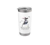 White Crane The Legacy of Fang Chi - Diseño de manga Vaso térmico de acero inoxidable de doble pared