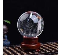 White Crystal Ball Ornaments White Crystal Ball Home Office Housewarming Opening Gift,White,140mm