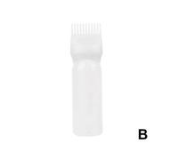 (white)Cujmh Hair Dye Bottle Yellow Perm Solution Container with Softening Shampoo Pot and Medicine Comb Salon Home Use Shampoo Brush Set