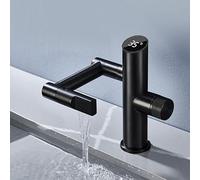 White Digital Faucet, Bathroom Washstand, Multi-Function Basin, Hot and Cold Water Faucet, Steel Body-Black Lacquer