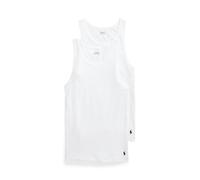 White Dos camisetas de tirantes clásicas L