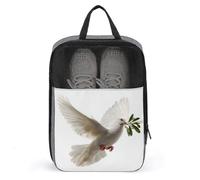 White Dove - Bolsa para zapatos voladores para viajes, uso diario, bolsa de almacenamiento antipolvo para zapatos de golf