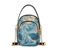 White Dragon Winter River - Bolsos cruzados para mujer, White Dragon Winter River