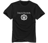 White Dream Theater Logo T Shirt For Men Hot Topic O Neck Shirts For Mens Black L