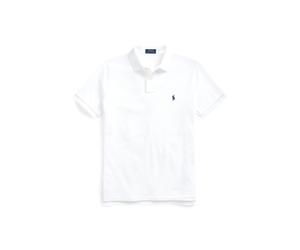 White El icónico polo de piqué Custom Slim Fit M