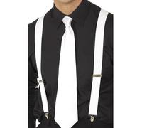 White Elasticated Braces