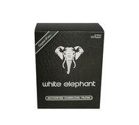 White Elephant Carbón activado para pipa de 9 mm, 150 unidades