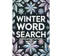 White Elephant Gifts for Adults: Winter Word Search: 100 Entertaining Brain Games with Solutions, Fun Activity Book with Christmas Puzzles