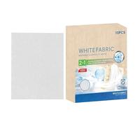 White Fabric Dye - 10 Sheets Natural Clothing Brightener | White Fabric Paint | Revitalize Shirts, Jeans, Wool | Easy-to-Use Laundry Color Restorer For Washing Machine