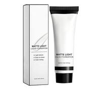 White Face Paint, Matte Foundation, Easy Application Compact Long Wearing Sweat Proof Lightweight Reliable, Cosplay Face Paint for Halloween Home Women Men, 37ml, White