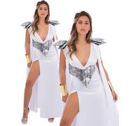White Fever Momia Novia Mujer Gótico Halloween Disfraz Gladiador GB
