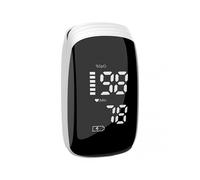 (White)Finger Pulse Oximeter Blood Oxygen Meter Monitor Sensor Fingertip SpO2 Measure Oxygen Saturation Monitor