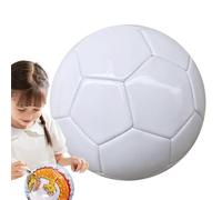 White Football - DIY Autograph Soccer Ball, Signing Party Display Decor