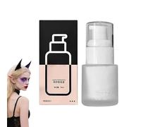 White Foundation Maquillaje - 30 ml Waterproof Face Corrector, Mate Liquid Cosmetic for Cosplay, Stage Performance Cream with Long Lasting Finish, Beauty Product, Festival Base for Wedding and School