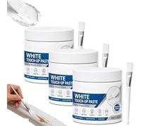 White Furniture Touch-Up Paste with Brush,White Wood Repair Paste，3Pcs