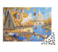 White Gato Puzzle De 1000 Piezas Animales Rompecabezas para Adultos De 1000 Piezas Obra De Arte Entretenimento 1000pcs (75x50cm)
