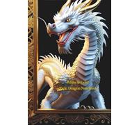 White & Gold Dragon Notebook Planner: Fantasy 3D Notebook with Calendar and Lined Pages