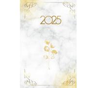 white gold: "Elegant notebook with marbled design and gold details 125 pages Premium hardcover ideal for notes, diary or special gifts."