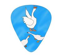 White Goose House - Púas de guitarra elegantes y duraderas, tres tipos de púas de guitarra finas, medianas y pesadas (12 piezas), adecuadas para guitarra, bajo, guitarra eléctrica, ukelele,