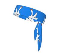 White Goose Spread its Wings - Bandas deportivas antisudor y antideslizantes para hombres y mujeres, entrenamiento, correr, deportes