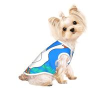White Goose spread its wings - Camiseta sin mangas transpirable para mascotas L para perros pequeños y gatos, suave, ligera y elegante