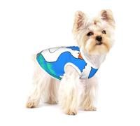 White Goose spread its wings - Chaleco de algodón para perros pequeños, talla M, transpirable, suave y cómodo, ropa para mascotas para gatos y perros