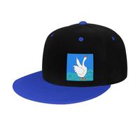 White Goose Spread its Wings - Gorra de béisbol ajustable para hombres y mujeres, estilo hip hop, colorido, visera plana, para adolescentes, azul, Talla única