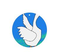 White Goose Spread its Wings - Juego de 4 tarjetas aromáticas para colgar en el armario, baño, ambientadores de coche de larga duración