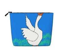 White Goose Spread its Wings Neceser y cosméticos para mujer, bolsa de almacenamiento unisex para artículos de aseo personal, bolsa de almacenamiento para el cuidado personal