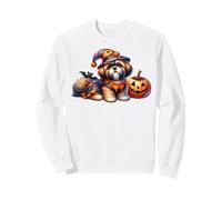 White Halloween Accessories For Dog Lover Witch Mom Shih Tzu Sudadera