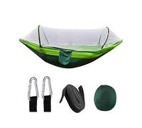 (white)hammock outdoor camping Automatic speed open strut hammock with mosquito net field survival sleeping bag