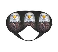 White Head Eagle Printing Soft Dual Use Sleep Blocks Light Efficiently Blackout Eye Mask for Sleep Mask
